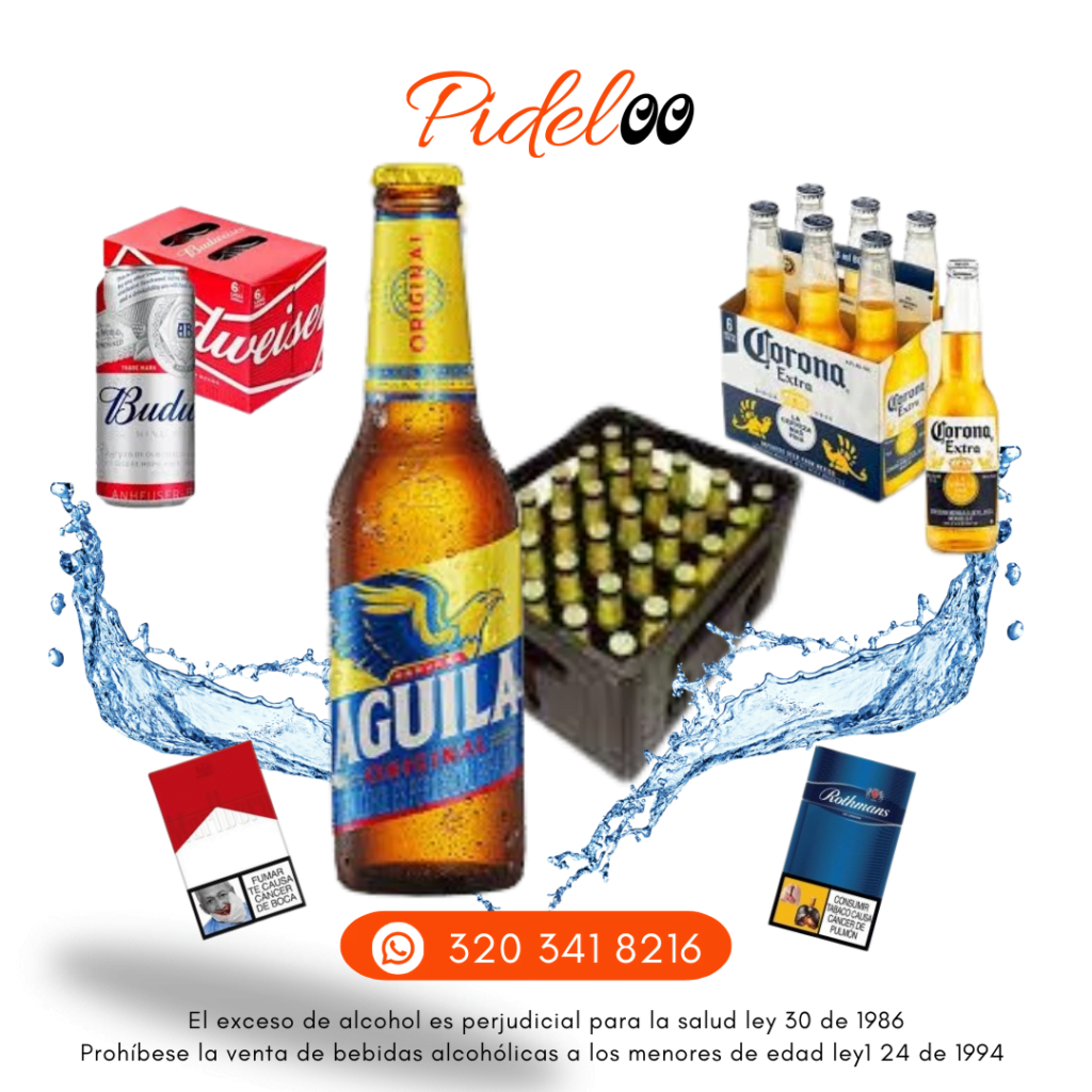 Cerveza a domicilio en Suba Bogotá - 24 horas Pideloo.com