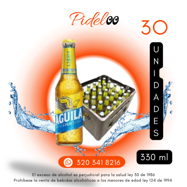 Cerveza águila light a domicilio - canasta, petaco