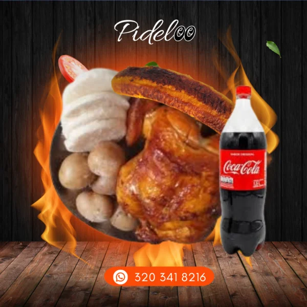 Pollo asado a domicilio - pollo asado combo