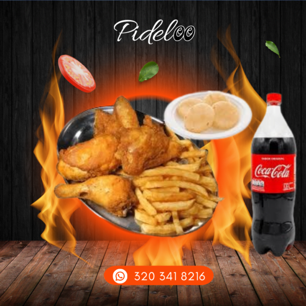 Pollo broaster a domicilio - pollo broaster combo tres